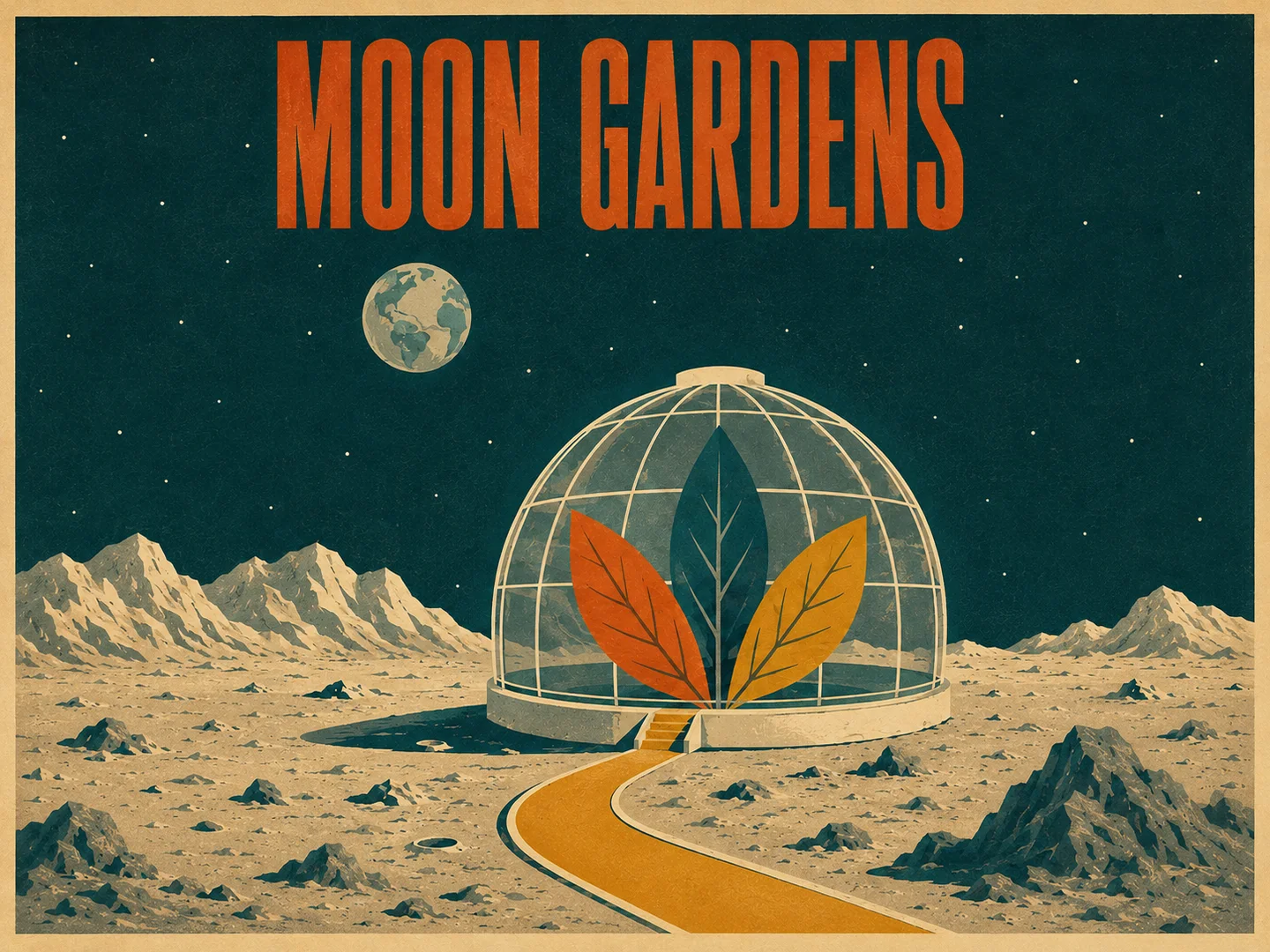 Moon Gardens story poster for Turn Stories into Illustrations