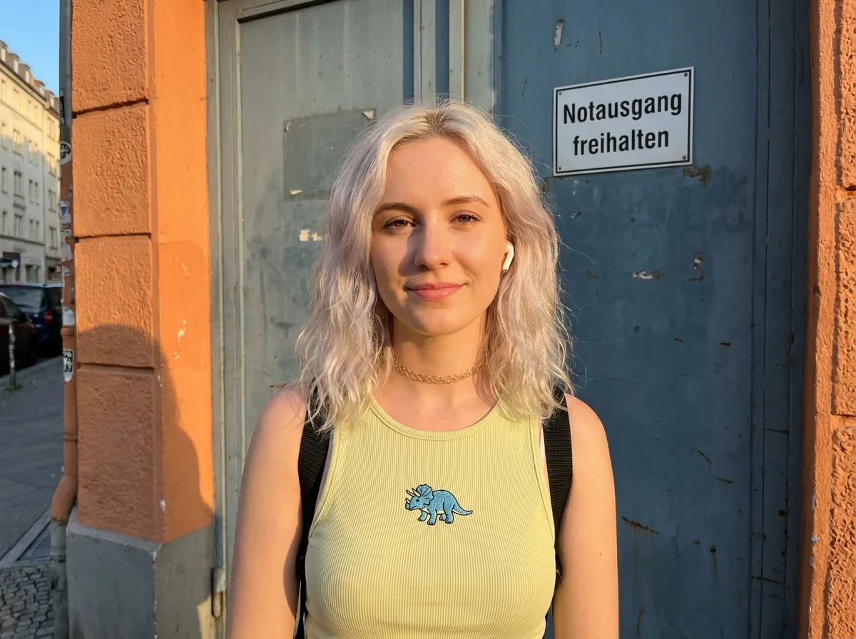 AI generated realistic portrait using text to image generator with natural lighting and high detail