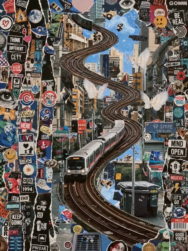 Sticker Art Becomes a Real City