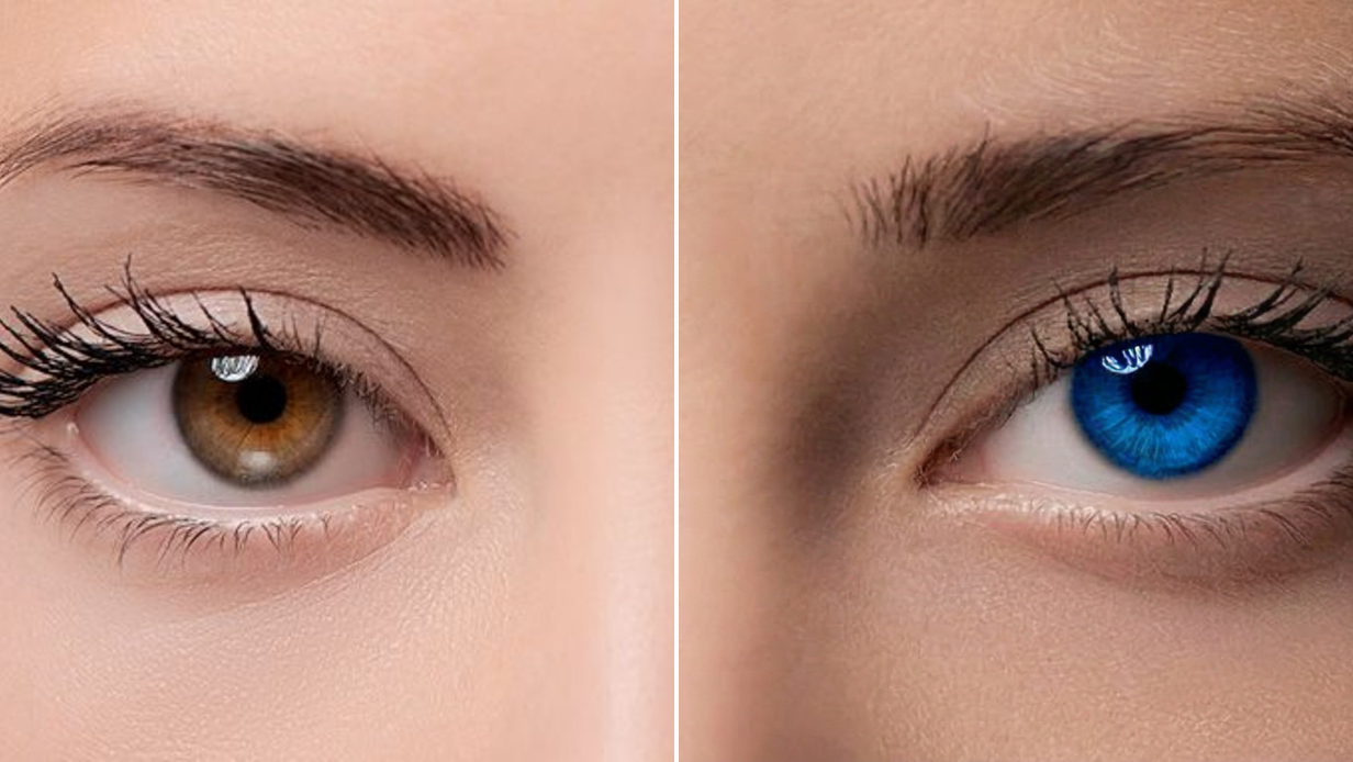 Изменить цвет глаз