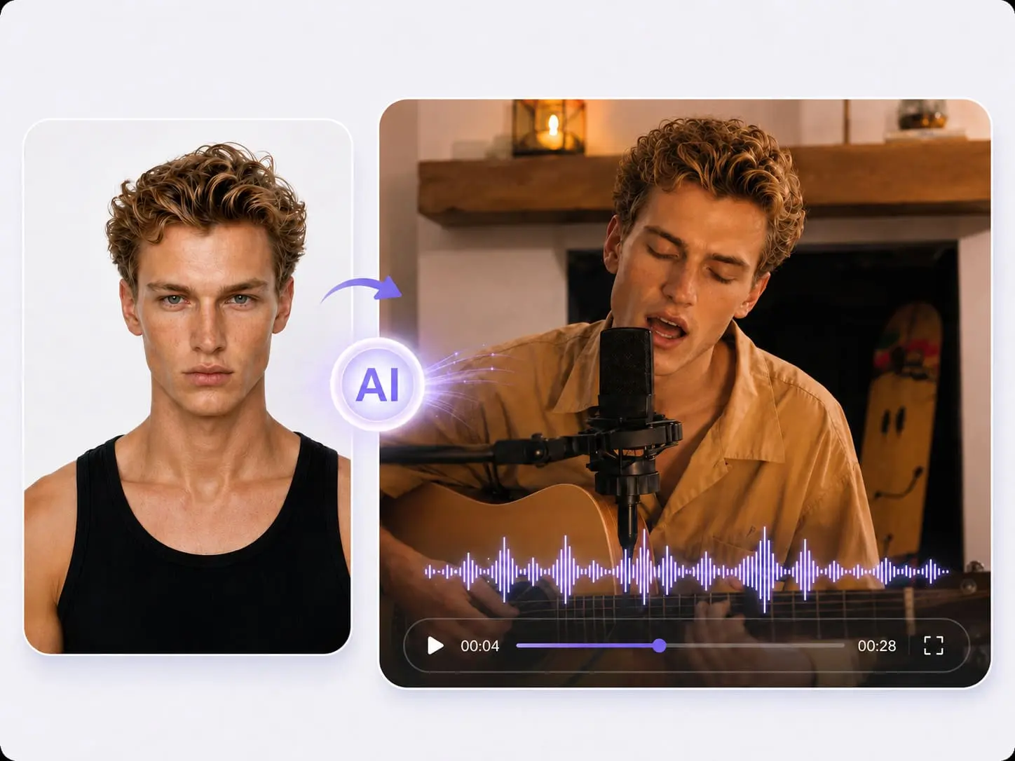 Lanta AI позволяет заставить фото петь с AI, превращая портрет в реалистичное singing музыкальное видео из загруженного аудио.