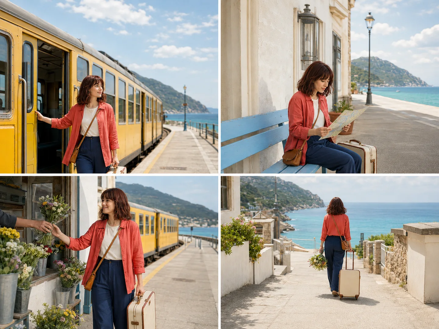 Travel content collage for Create Social Media Visuals
