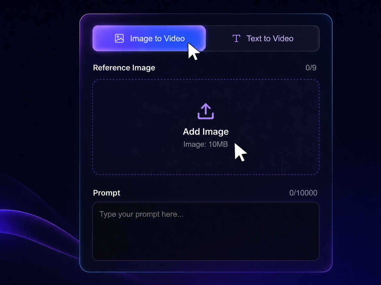 Choose a mode in Lanta AI video generator
