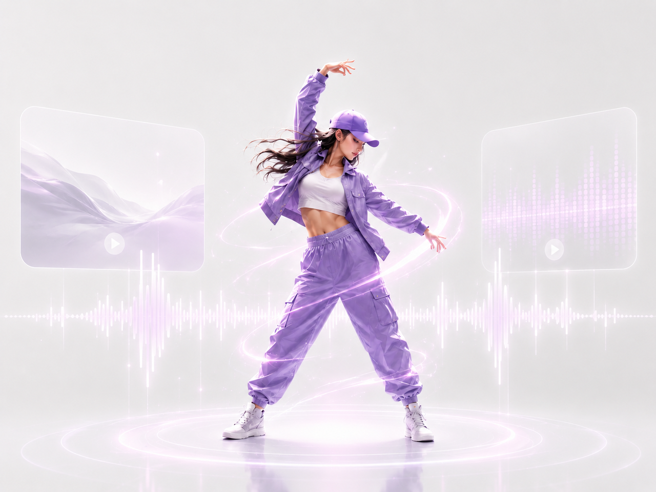 Music and dance visual concept video created with Lanta AI Video Generator