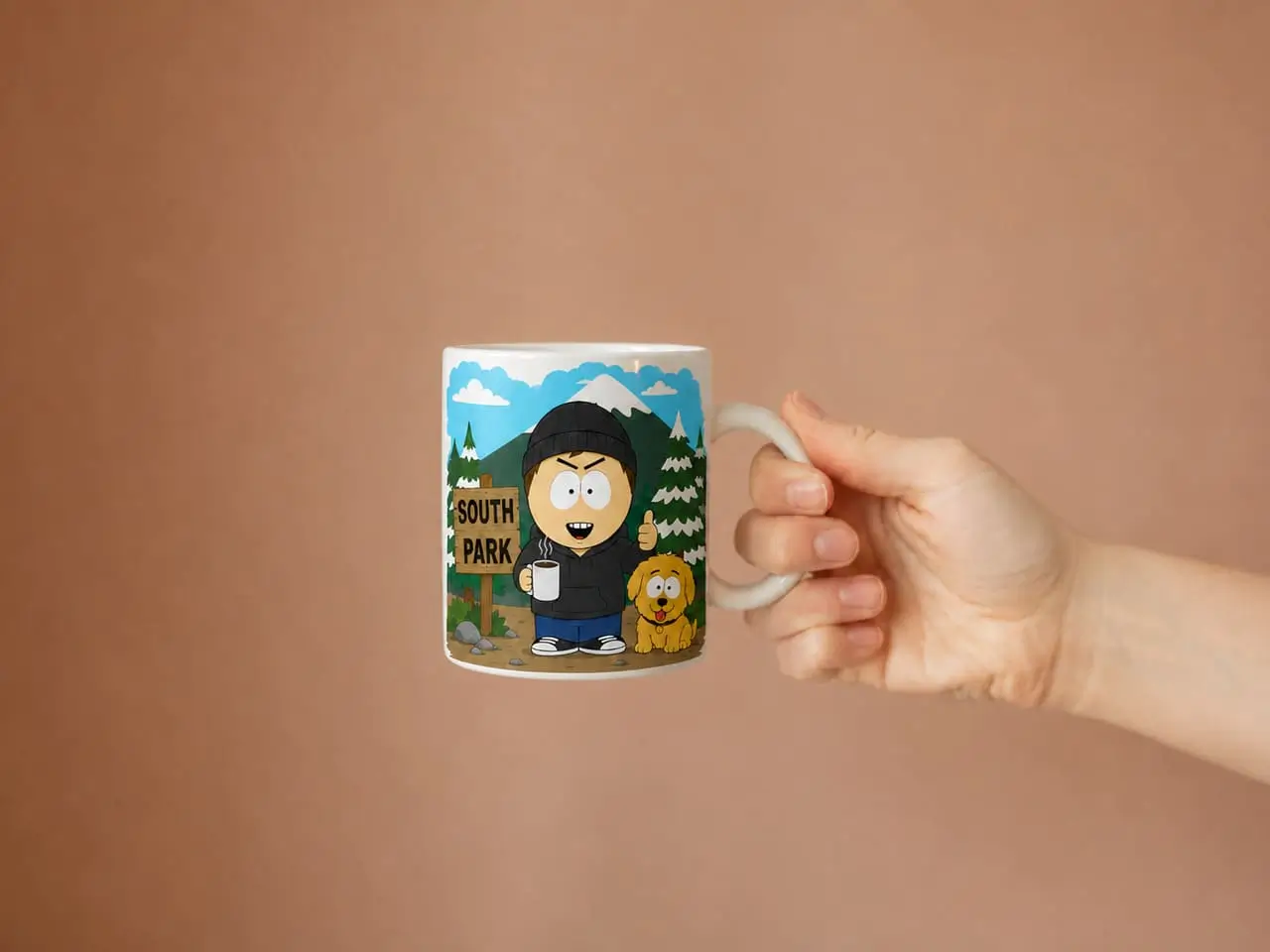 Crear un personaje South Park y convertir el avatar en un diseño personalizado para taza