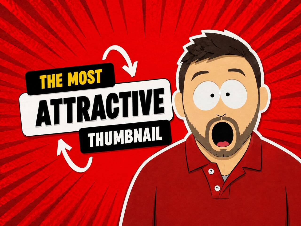 Ejemplo de South Park character creator usado para una miniatura llamativa de YouTube